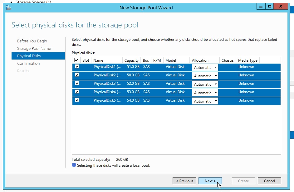 Windows Storage Spaces 3